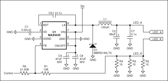 高亮度LED凈化燈恒流驅(qū)動電路設計